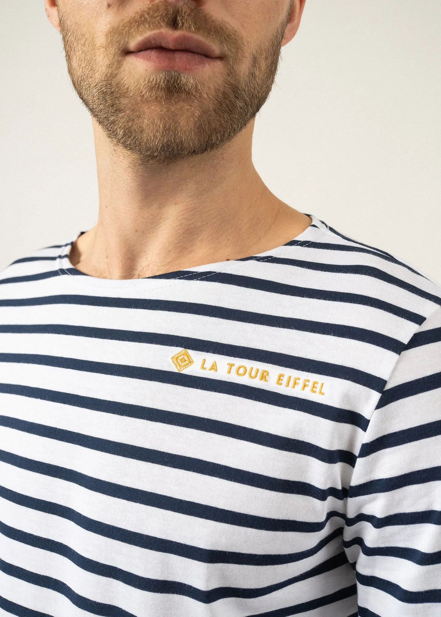 Iconic Minquiers sailor striped shirt - SAINT JAMES x La Tour Eiffel (NEIGE/MARINE)