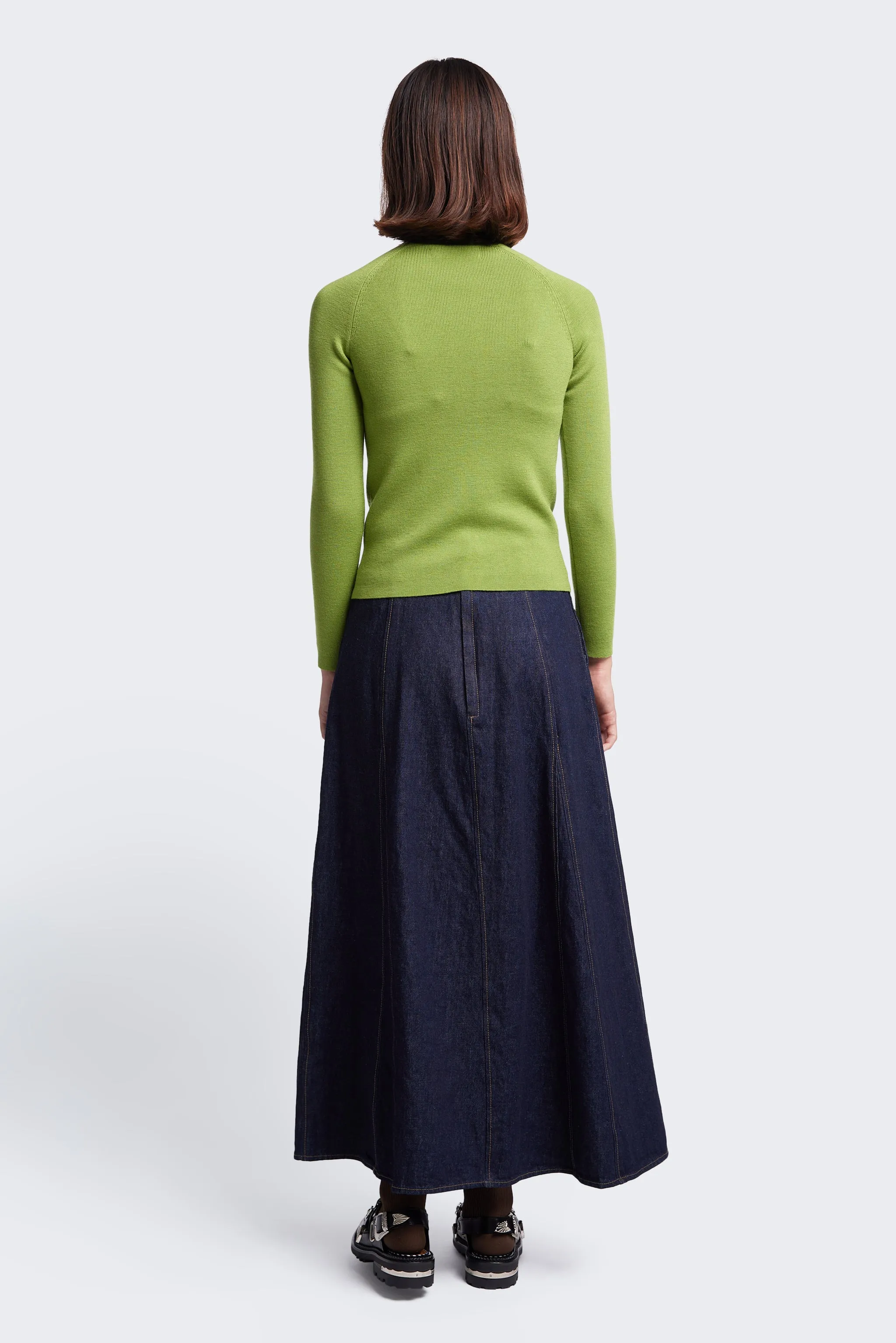 Idle Denim Skirt Indigo