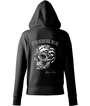 'If The Ocean Dies, We Die' Women's Zip-Hoodie