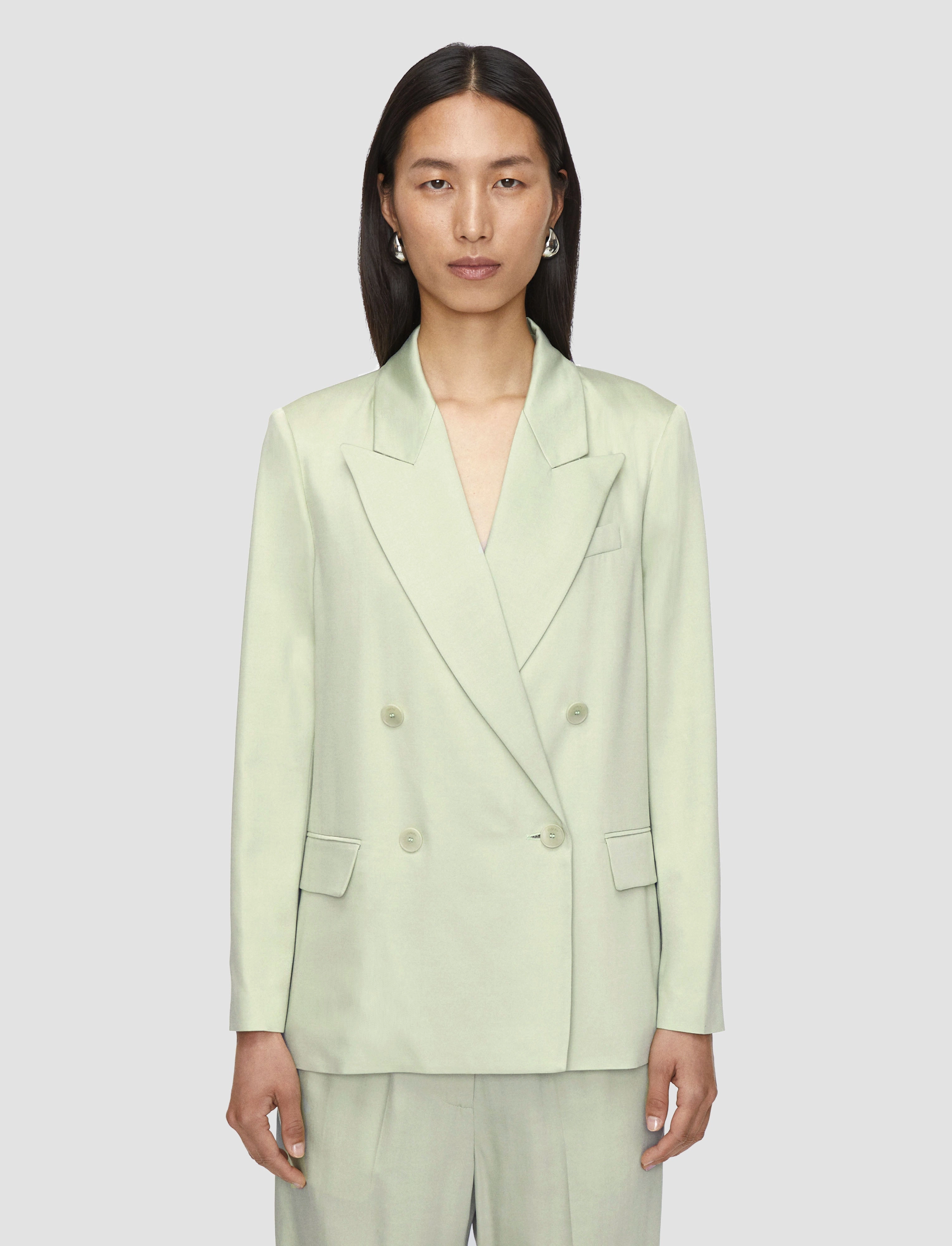 Jaden Soft Viscose Tailoring Jacket Wind Layer