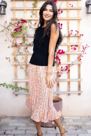 Clean Fit Photoshoot Ready Ingrid Pleated Skirt - Sprinkles