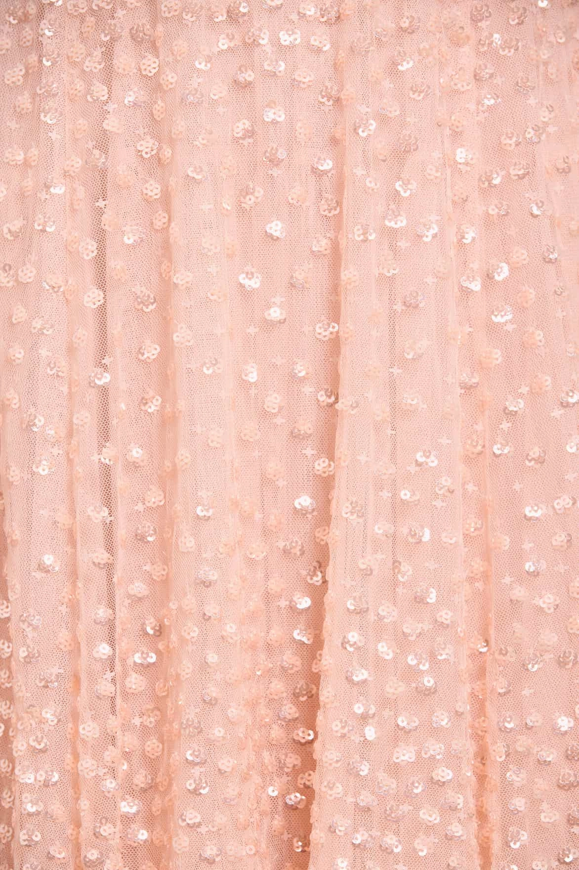 Scatter Dot Round Neck Short Sleeve Ankle Gown Sporty Look