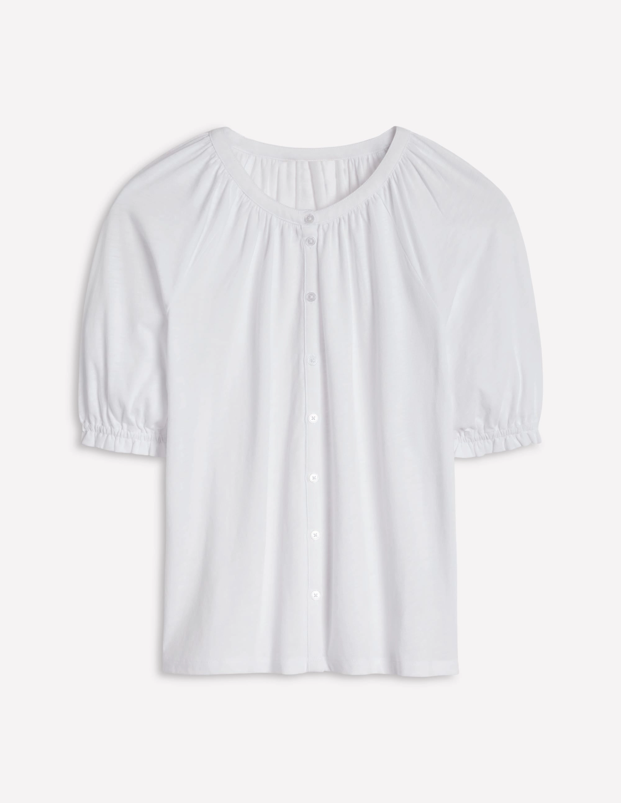 HypoallergenicConstruction Durable Color Retention Isla Jersey Shirt-White