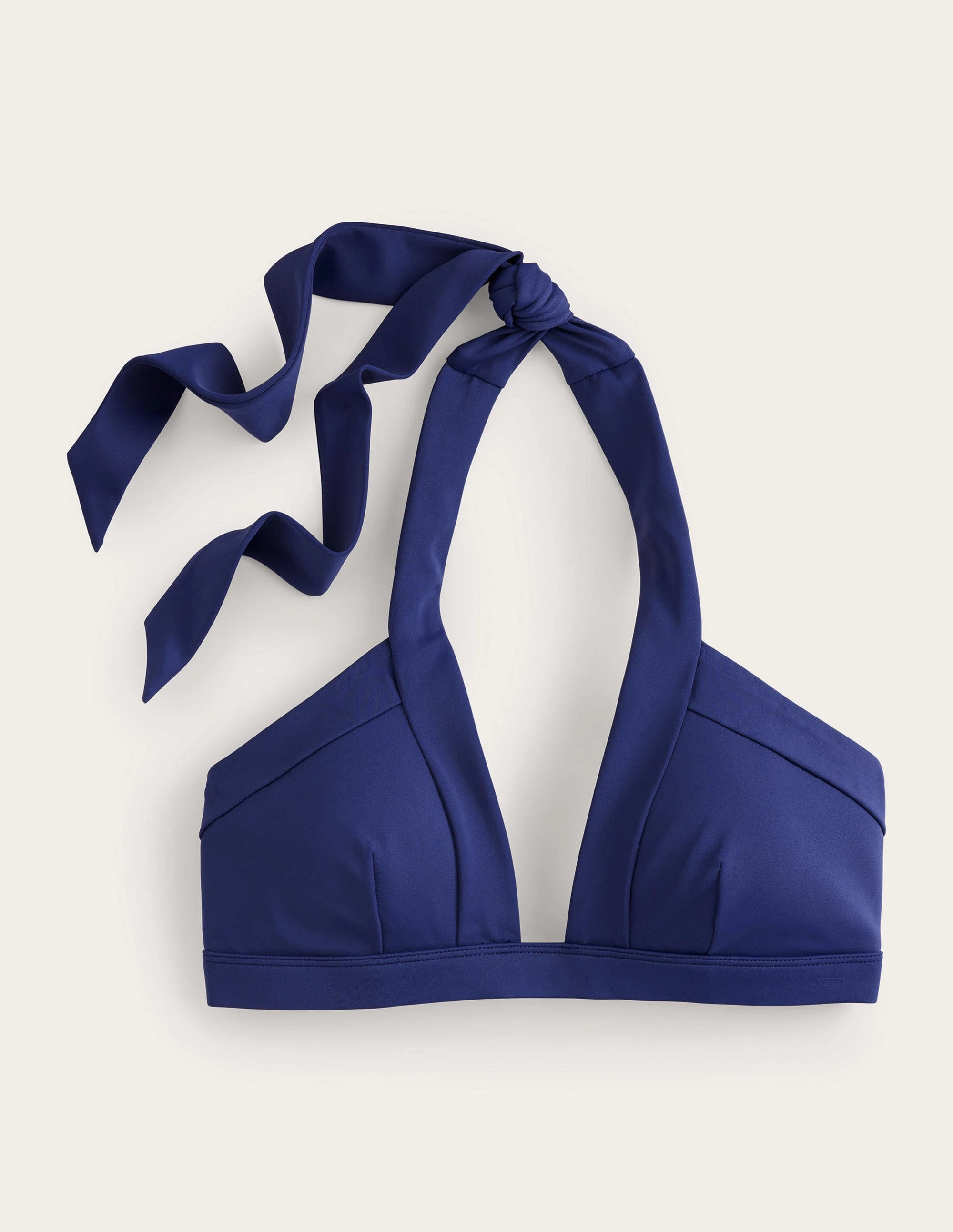 Ithaca Halter Bikini Top-French Navy Anti fog coating