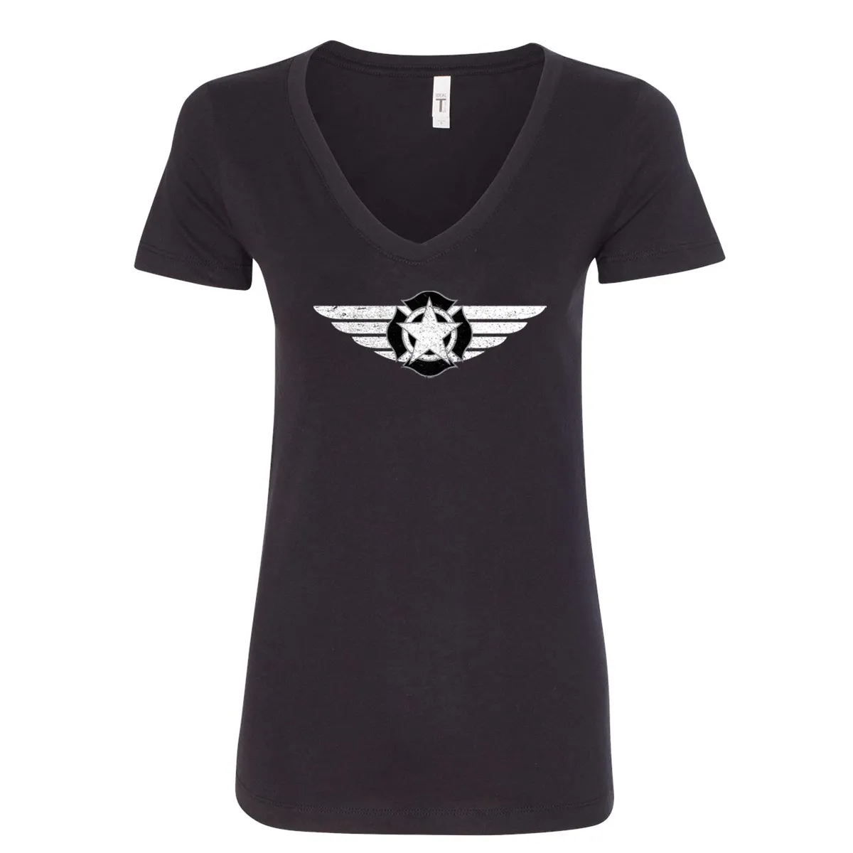 It's Black and White Maltese Women's V-Neck Shirt