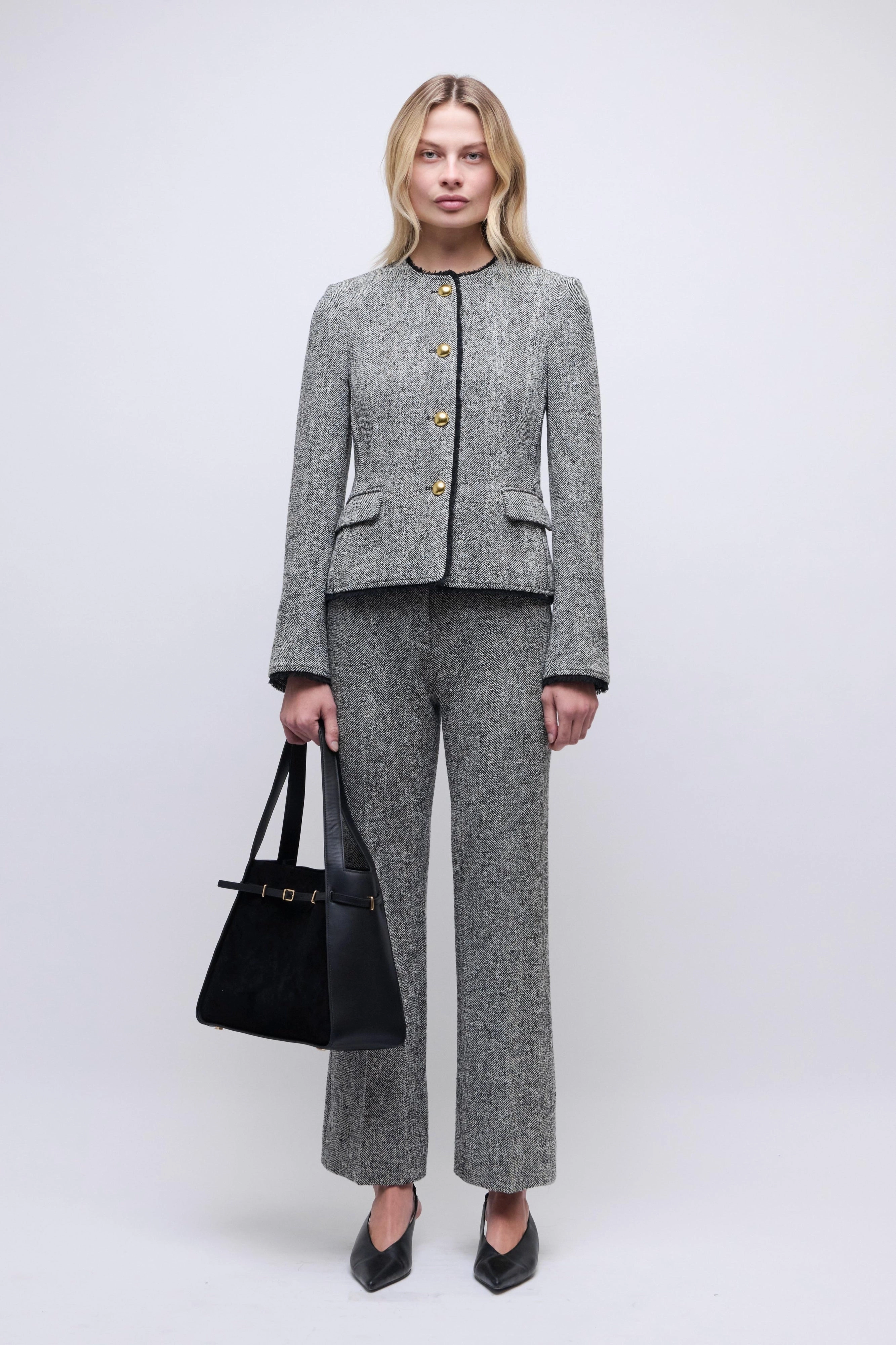 keepsake Urban Gear Ivie Blazer Black/White Herringbone