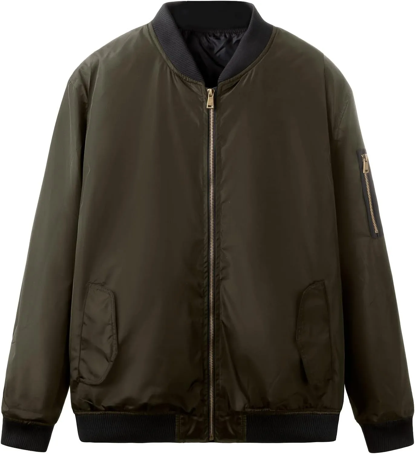 Jackets for Men, Men's Lightweight Bomber Jacket Outdoor Windproof Windbreaker Varsity Jacket Softshell Coat Outwear