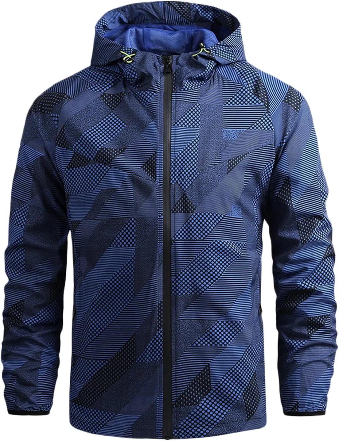 Jackets for Men,Men's Jacket Lightweight Windbreaker Rain Jacket Windproof Casual Jacket Full Zip Outdoor Hiking Cycling Coat