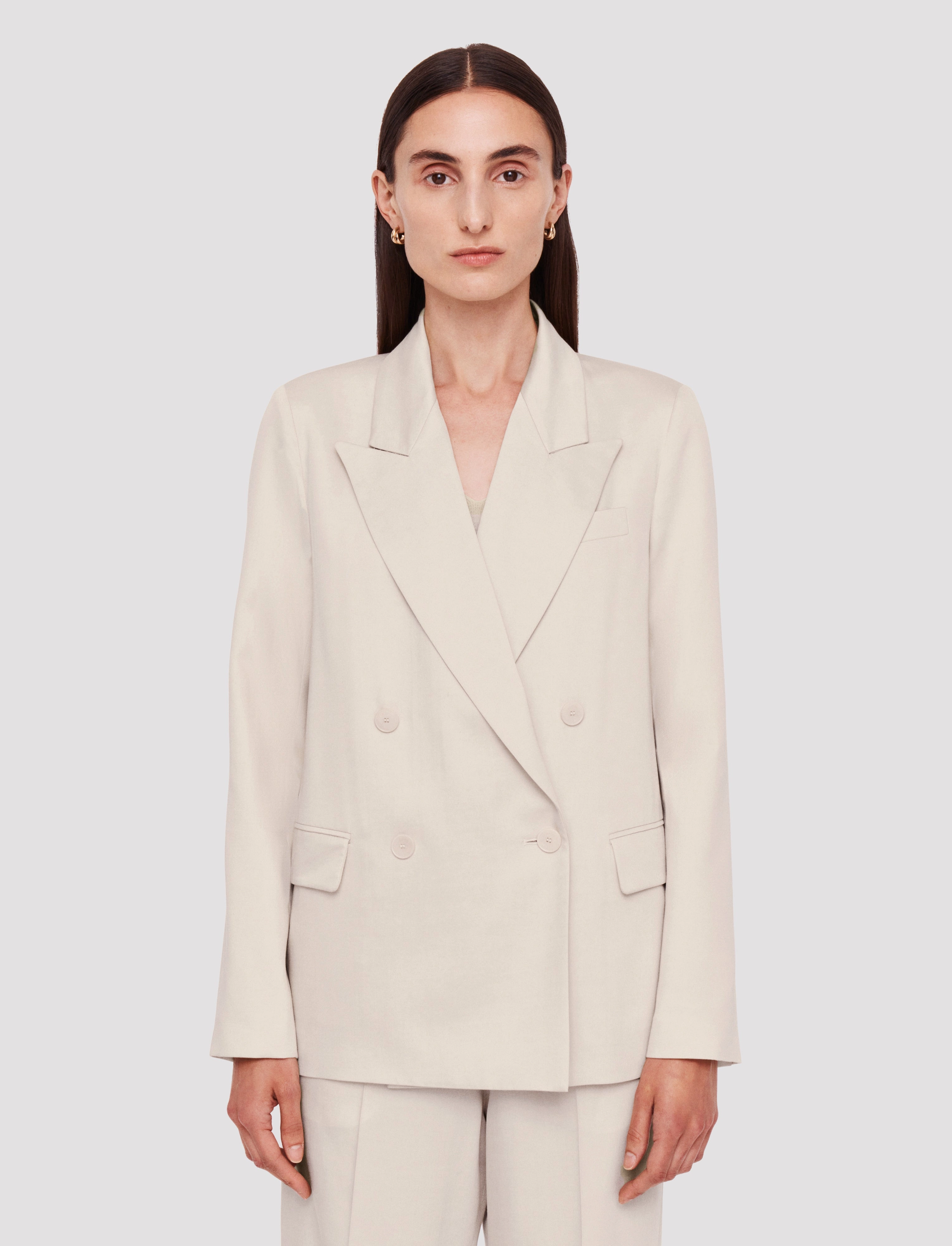Jaden Soft Viscose Tailoring Jacket Jog Fresh Look