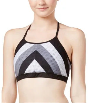 Jessica Simpson Womens Chevron Mesh Sports Bra