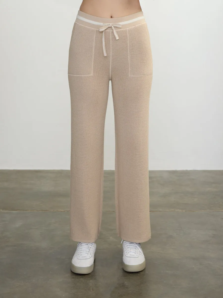 Sporty Cut JOAN WAFFLE PANTS