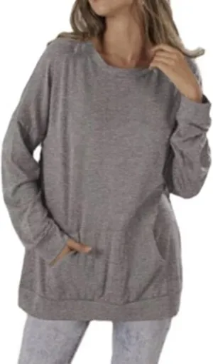 JOAU Womens Sweatshirts Crewneck Long Sleeve Pullover Casual Loose Comfy Pocket Top Fall Fashion Outfits Clothes 2023