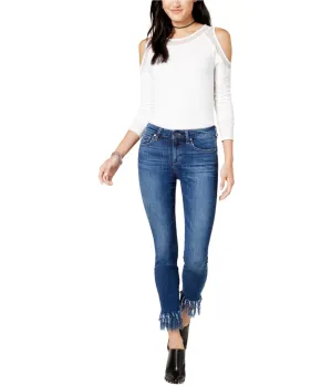Joe's Womens Fringe Skinny Fit Jeans