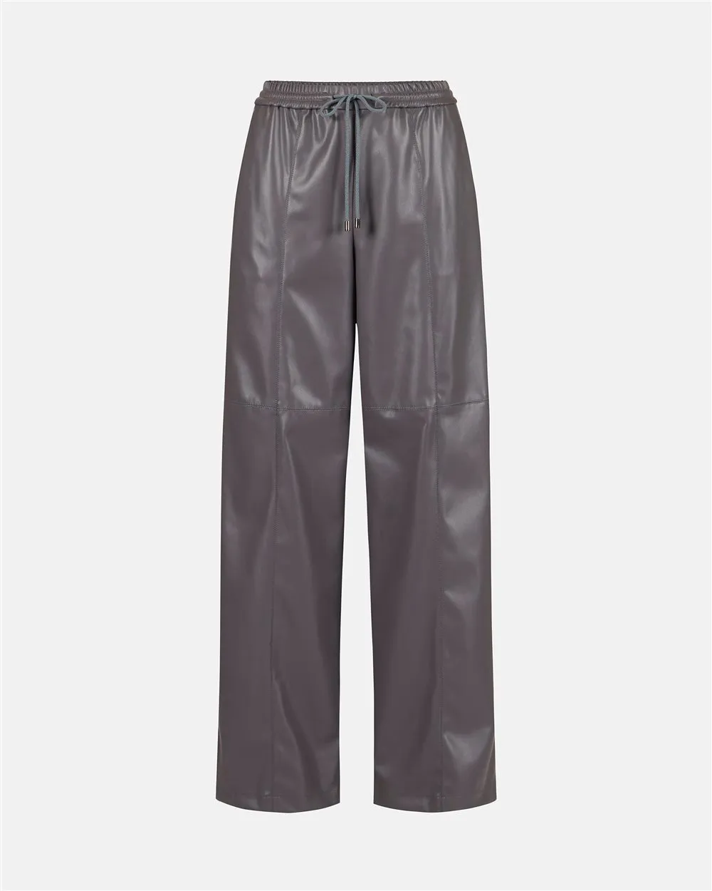 Joggers fit trousers in faux leather