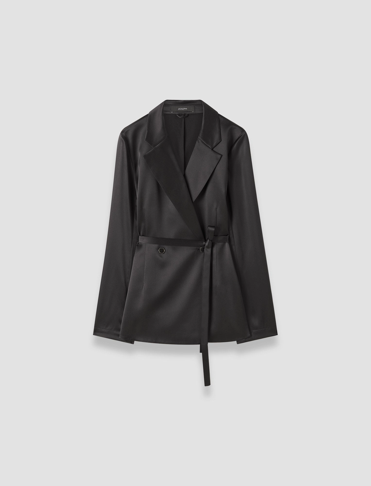 HighNeck Joubert Silk Satin Jacket