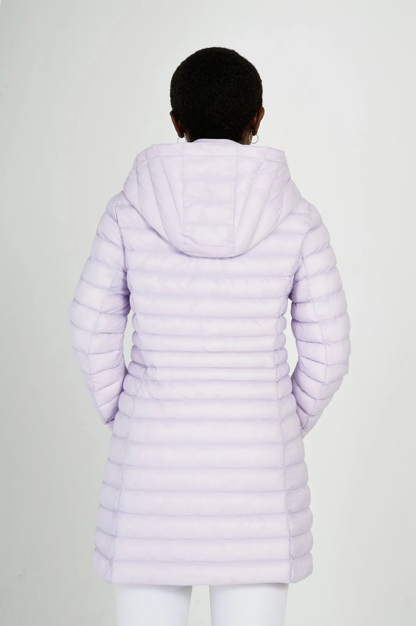 Julie Vegan Down Coat | Light Lilac