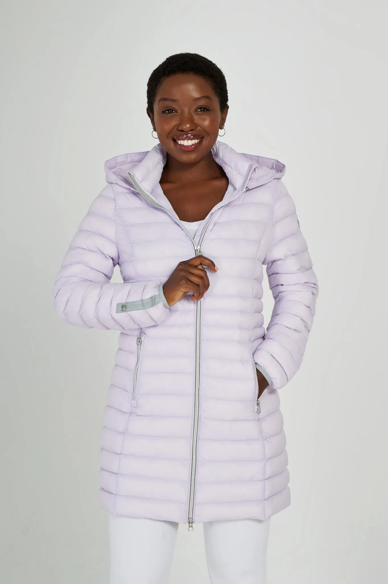 Julie Vegan Down Coat | Light Lilac