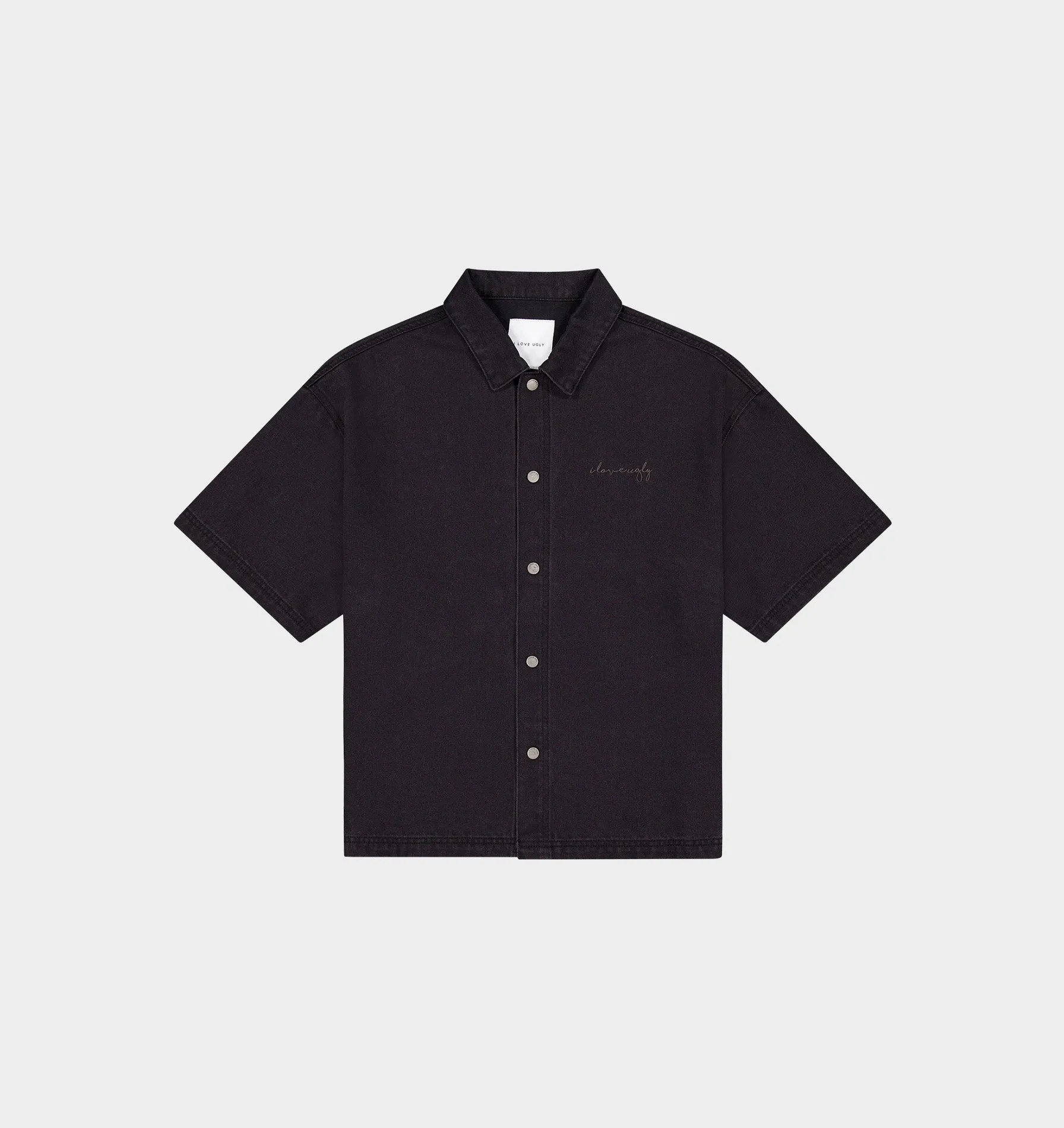 Kai Denim SS Shirt - Light Vintage Black