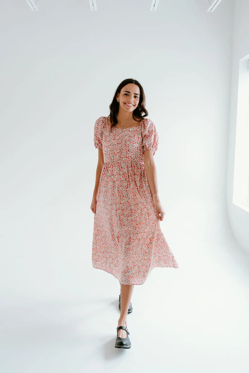 Kamri Dress Button Accent