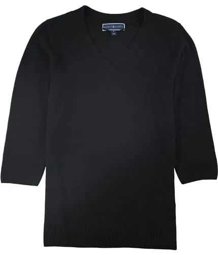 Karen Scott Womens Solid Knit Sweater