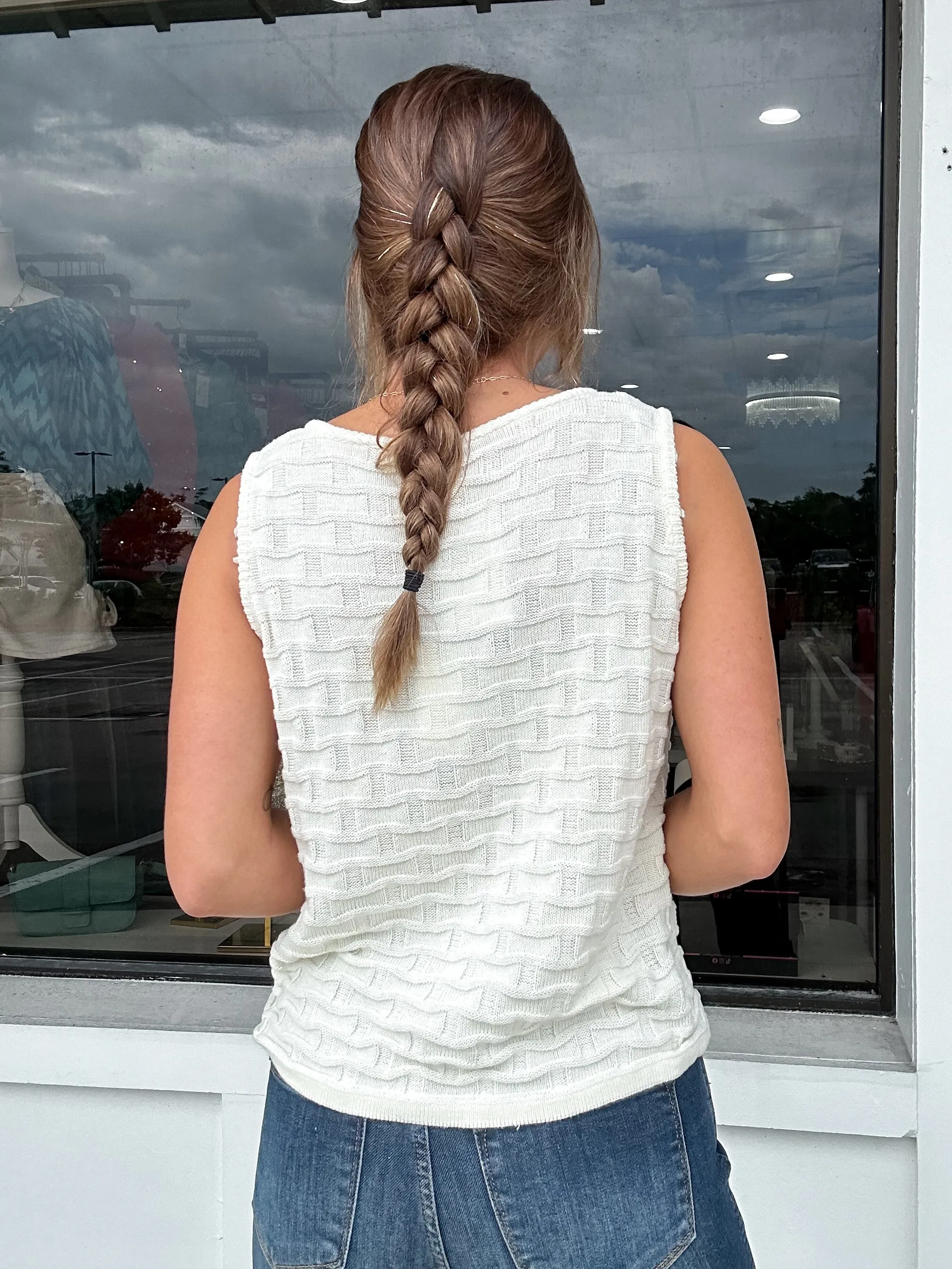 Kate Textured Sweater Tank
