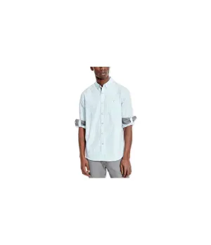 Kenneth Cole Mens Checked Ls Button Up Shirt