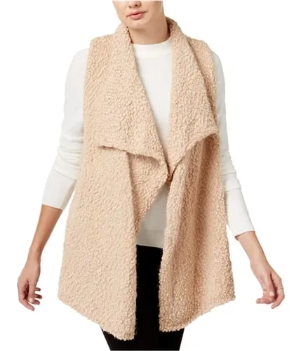Kensie Womens Fuzzy Fashion Vest