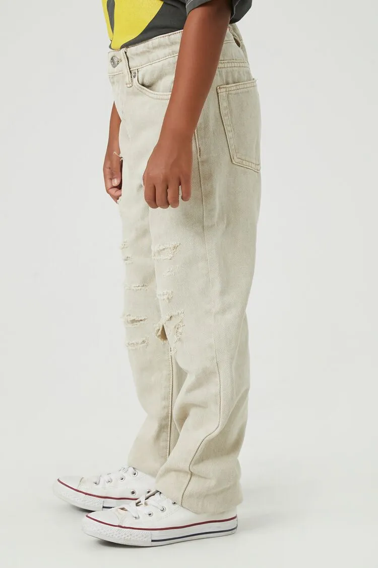 Kids Distressed Slim-Fit Jeans (Girls   Boys)