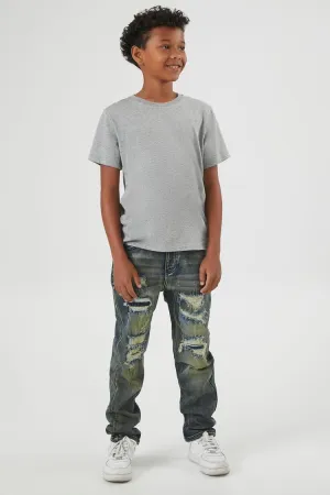 Kids Distressed Slim-Fit Jeans (Girls   Boys)