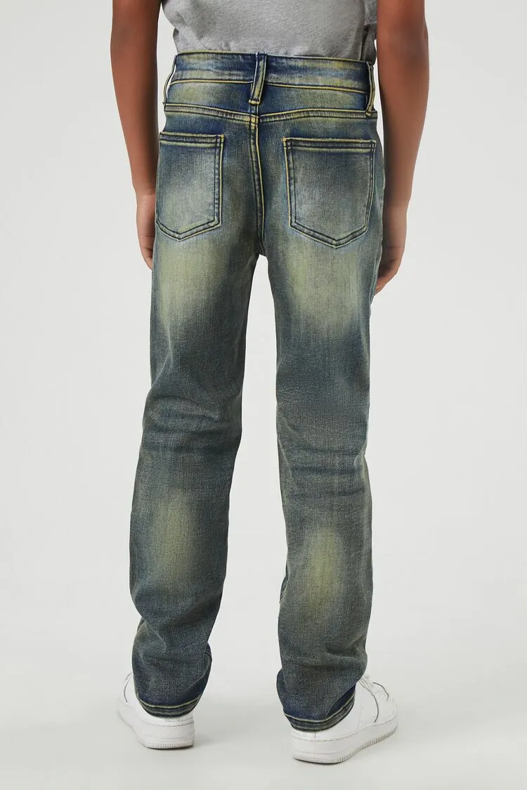 Kids Distressed Slim-Fit Jeans (Girls   Boys)
