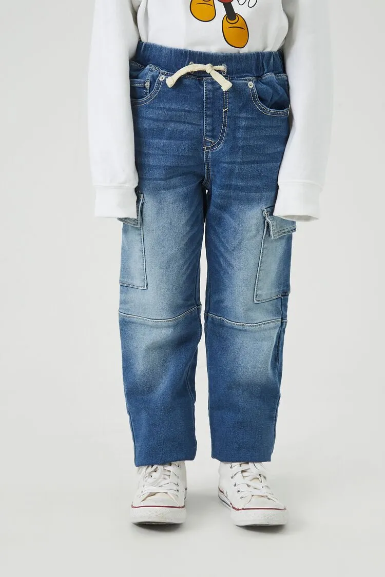 Kids Slim-Fit Drawstring Jeans (Girls   Boys)