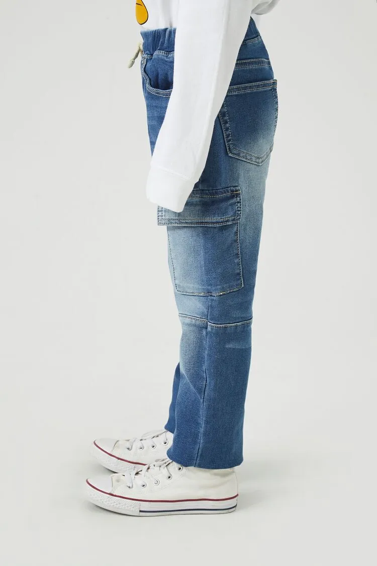 Kids Slim-Fit Drawstring Jeans (Girls   Boys)