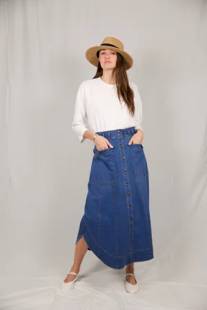 High Waist Kiki Denim Skirt