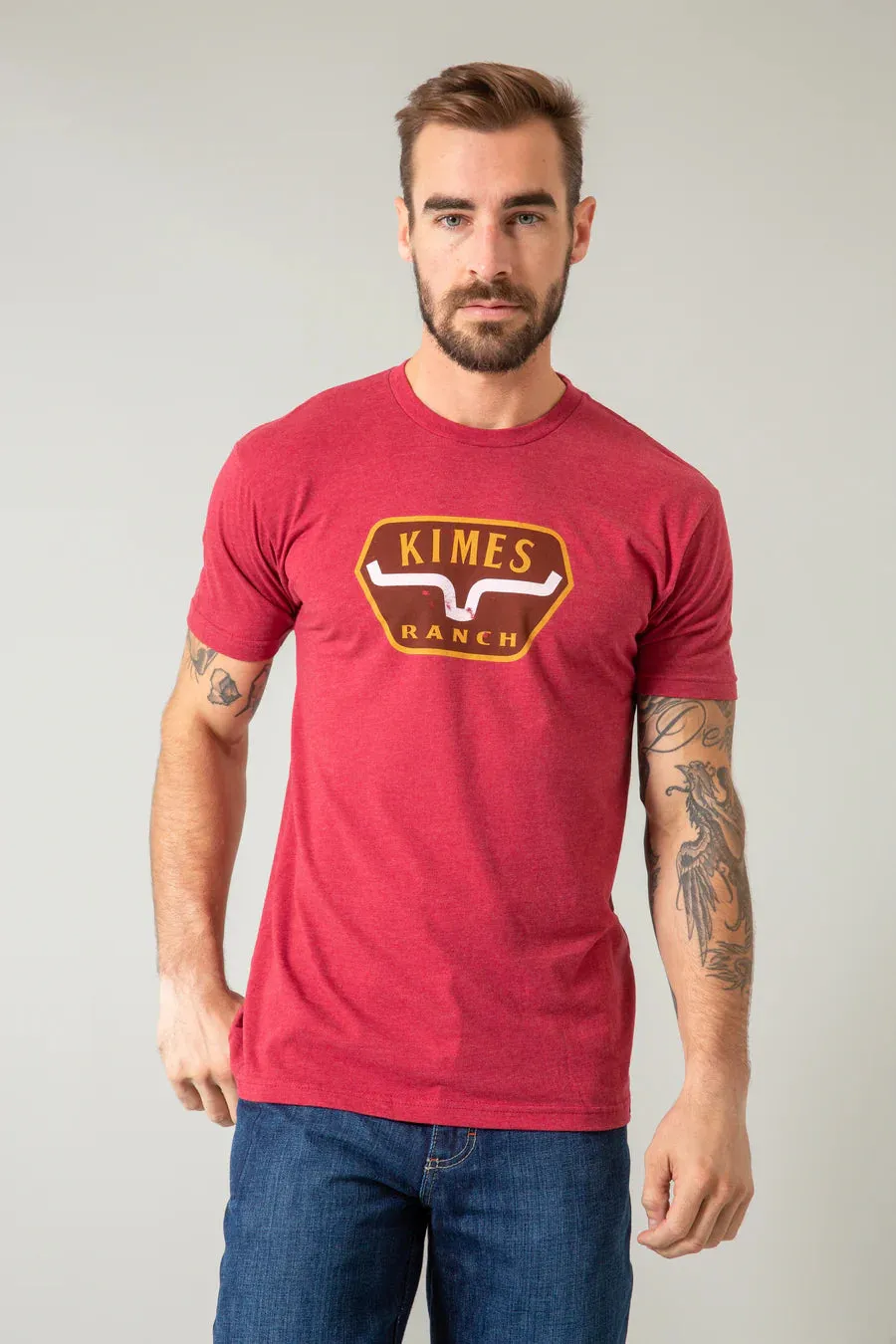 Kimes Ranch The Distance Graphic T-Shirt in Cardinal Red