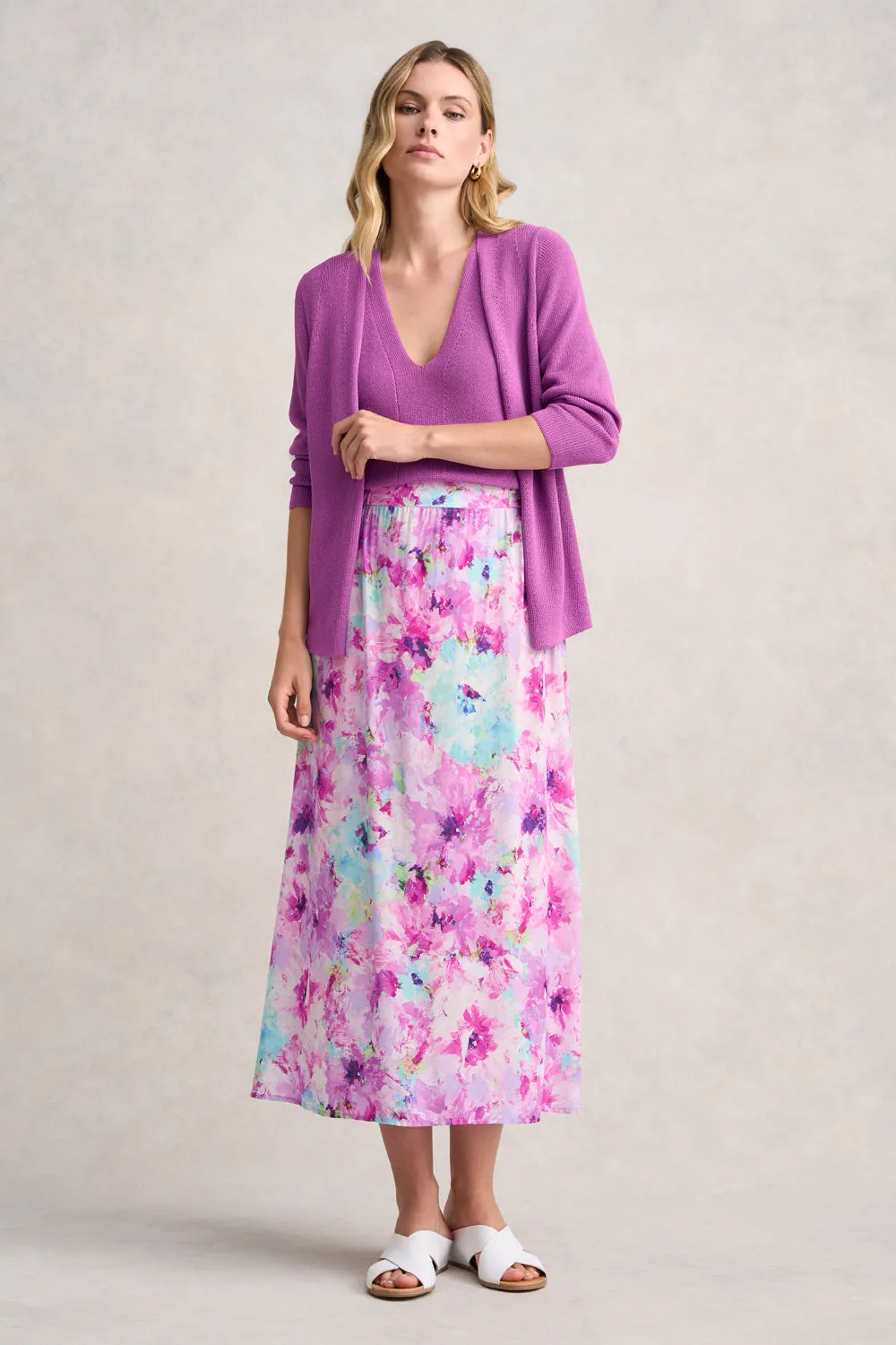 Knitted 3/4 Sleeve Cardigan