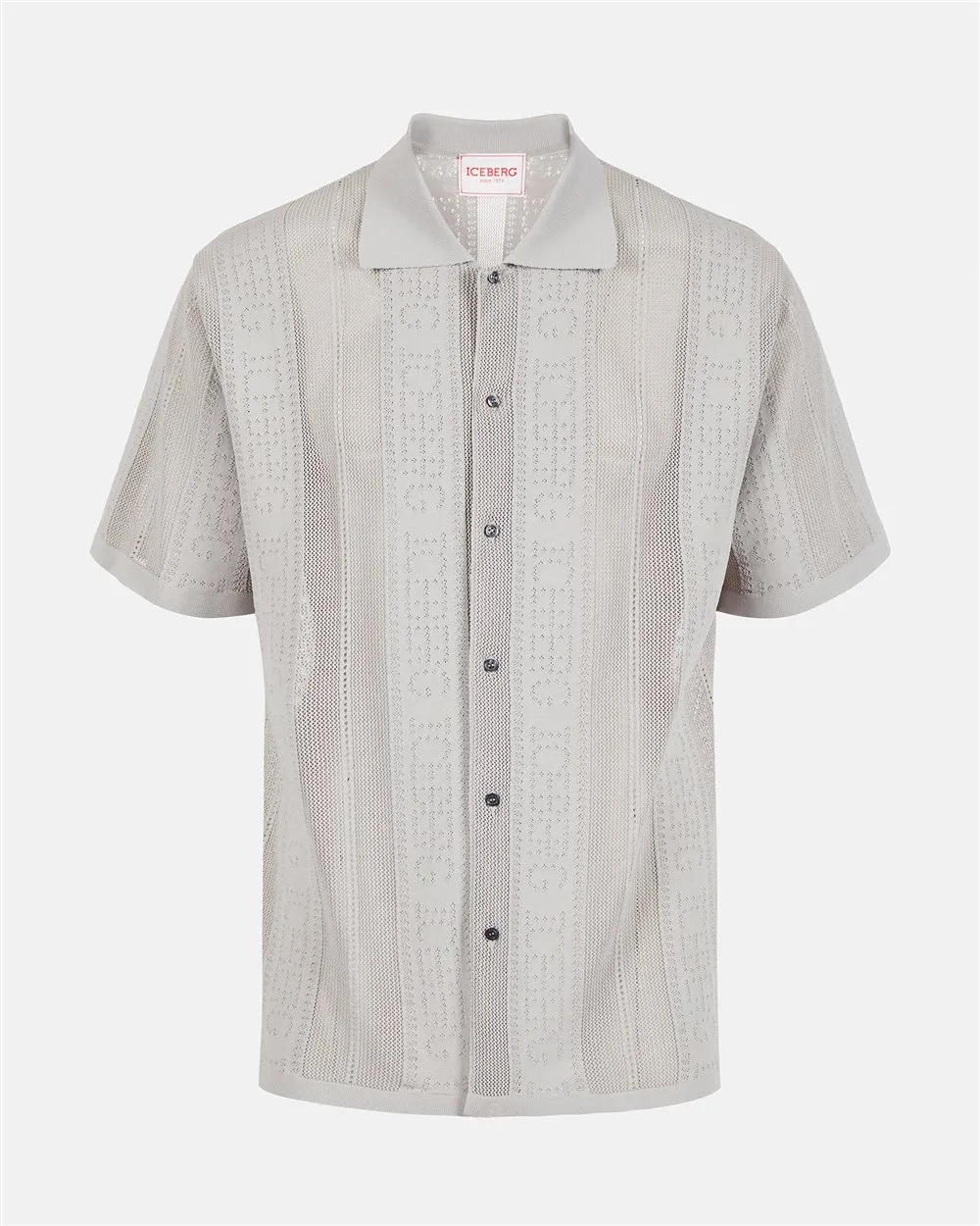 Knitted shirt with logo