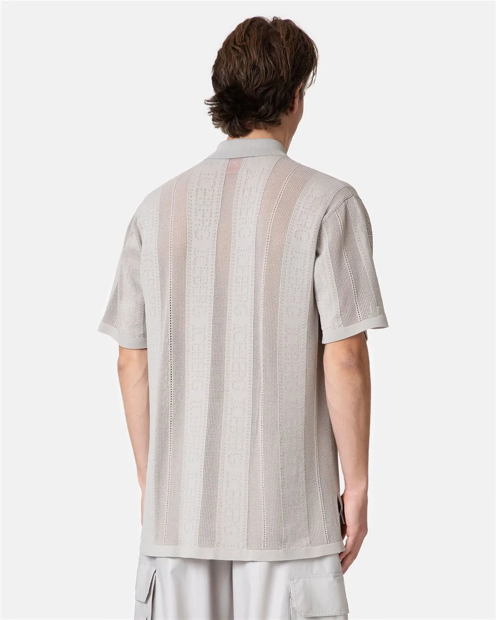 Knitted shirt with logo