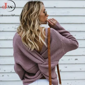 Knotted Pullover Sweater