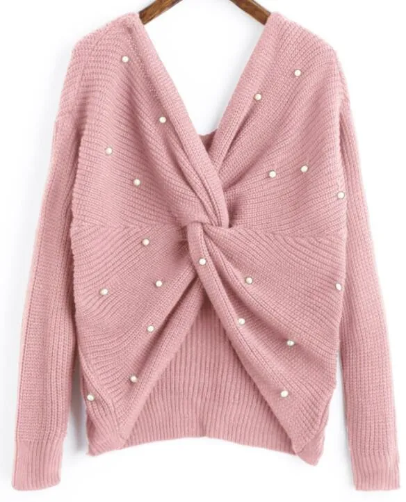 Knotted Pullover Sweater
