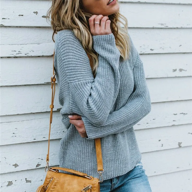 Knotted Pullover Sweater