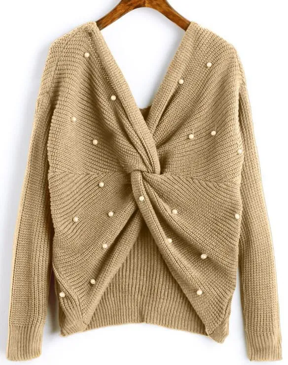 Knotted Pullover Sweater