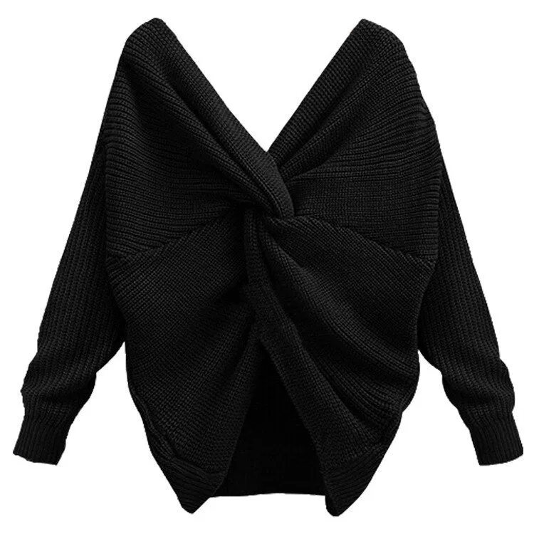 Knotted Pullover Sweater