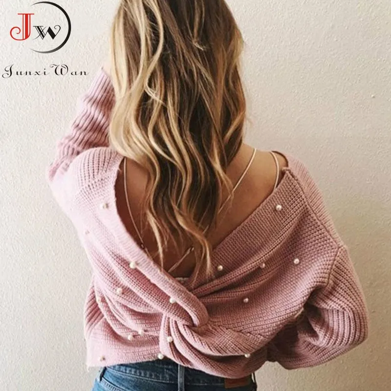 Knotted Pullover Sweater