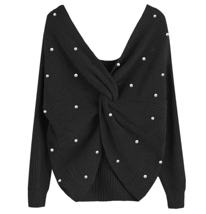 Knotted Pullover Sweater