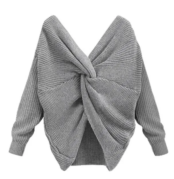 Knotted Pullover Sweater