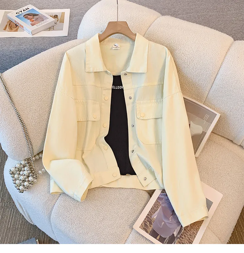 Korean Style Solid Color Jacket