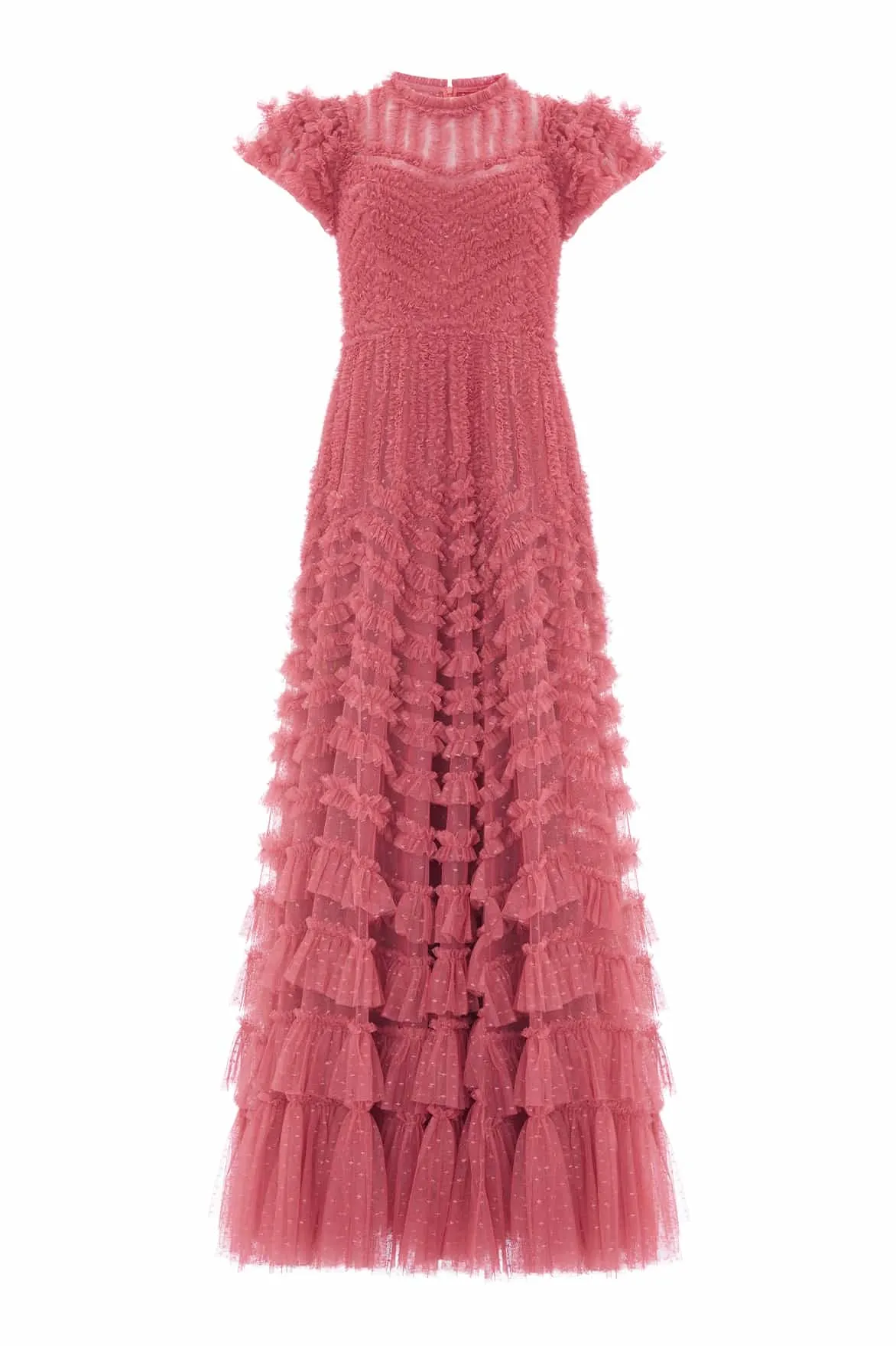 La Vie En Rose Round Neck Short Sleeve Gown Work-to-Play Wear Everyday Movement