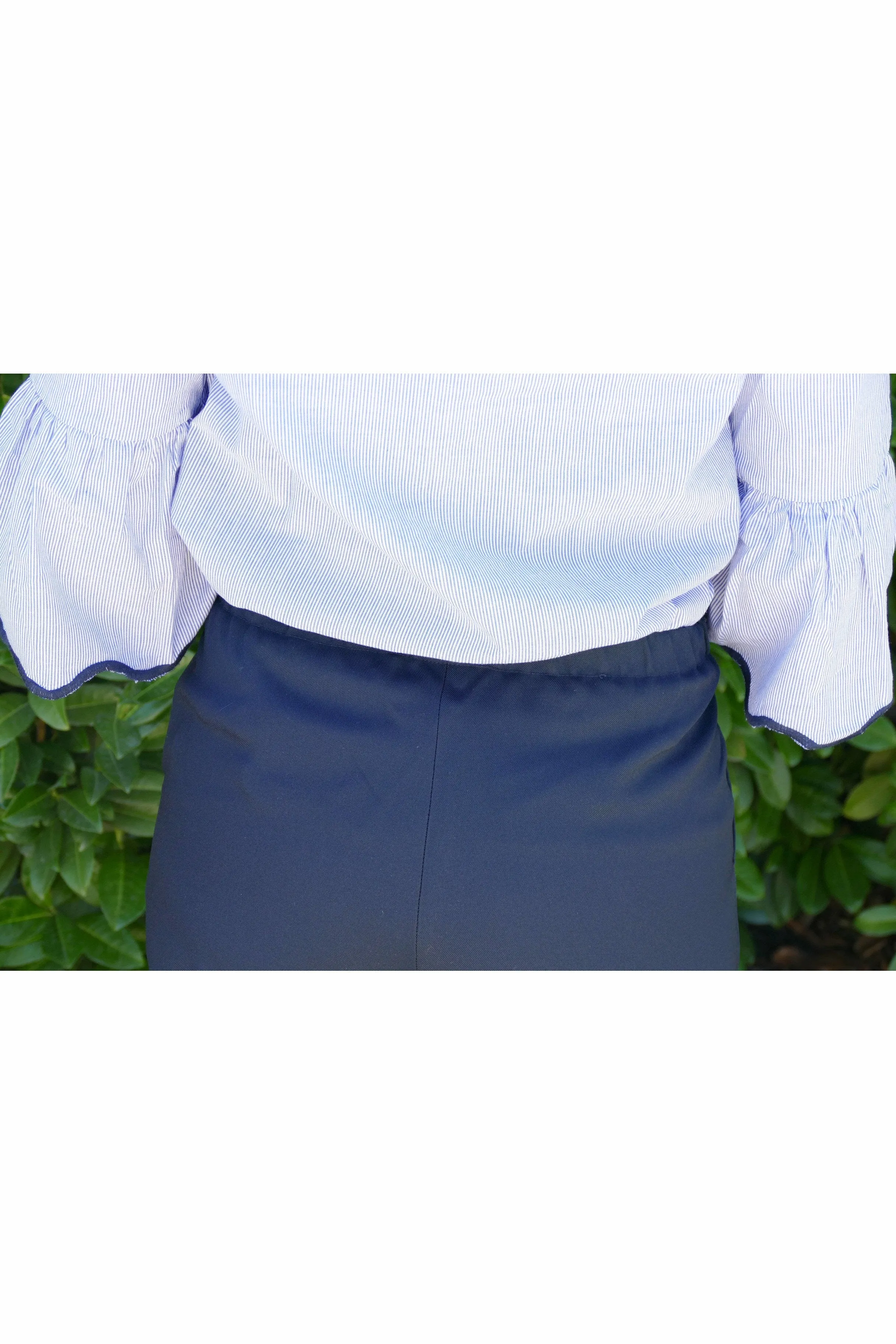 Ladies Flat Front Pant Chic Look
