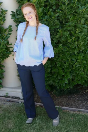 Ladies Flat Front Pant Durable Utility