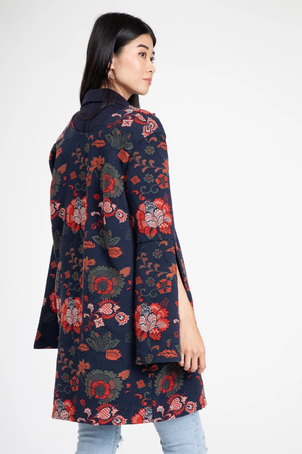 Lana Coat ?C Sapphire Damask Cold Outfit Breathable Softshell Layer